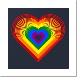 LGBT "HEART OF COLORS" Posters and Art